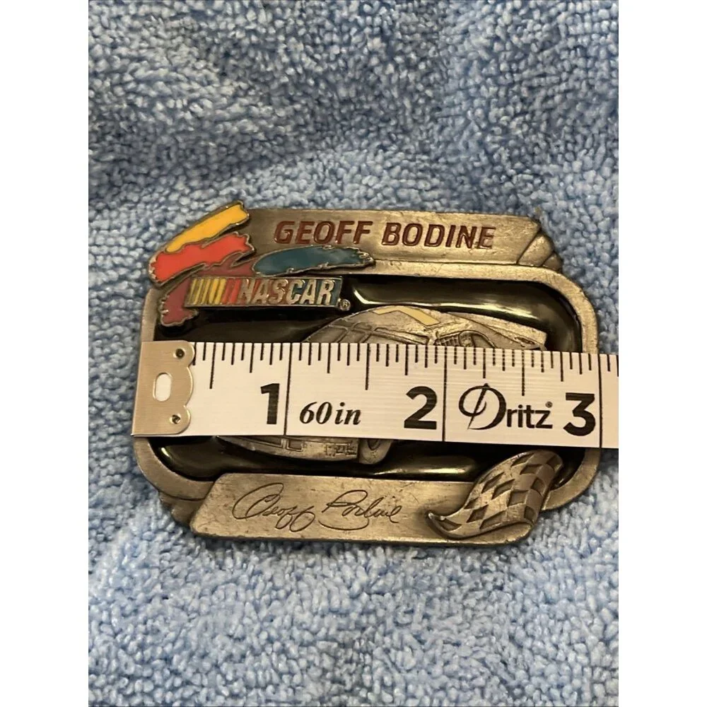 VINTAGE NASCAR GEOFF BODINE #102 LIMITED EDITION BELT BUCKLE AMERICAN‎ LEGENDS